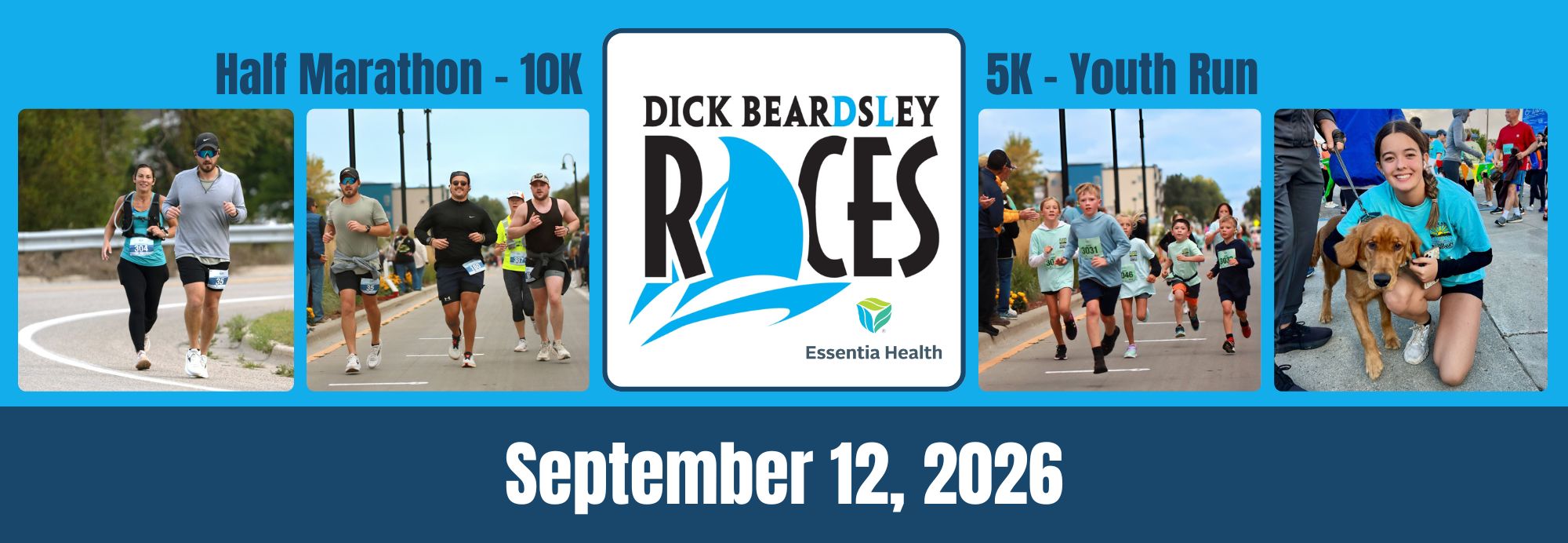 Dick Beardsley Races 2026 • Half Marathon - 10K • 5K - Youth • September 12, 2026